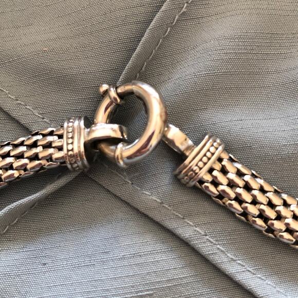 14k Sterling Silver Rope Necklace - Picture 3 of 8